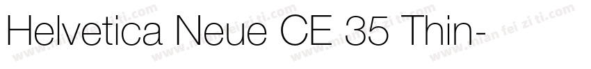 Helvetica Neue CE 35 Thin字体转换